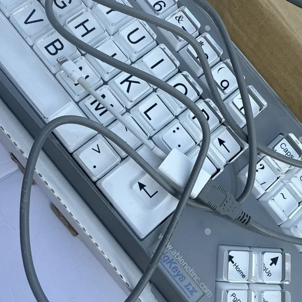 BigKeys LX Large Key Mechanical Keyboard Coded Assistive Grey